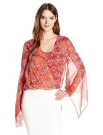 BCBGMAXAZRIA Women s Nickelette Top at Amazon